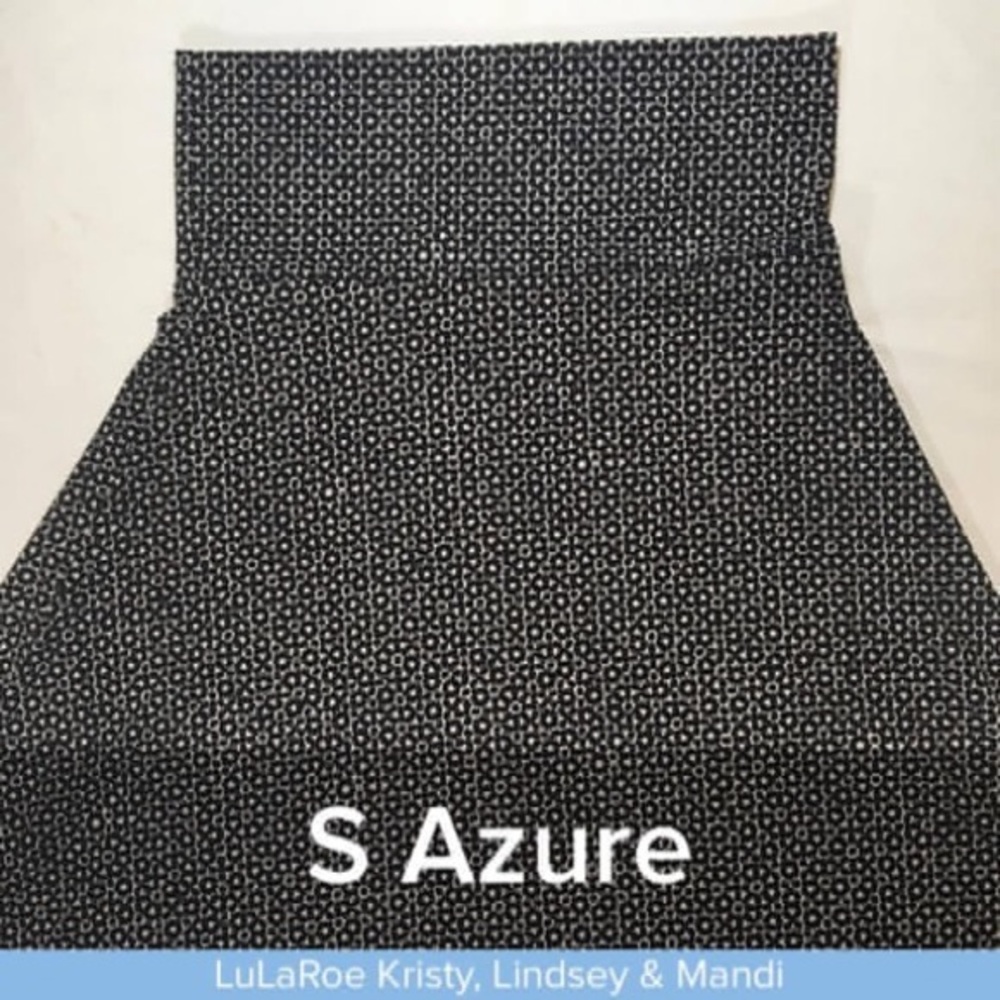 LuLaRoe Azure - Black and White A-Line Skirt